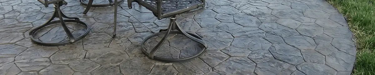 Garden relaxation area with professionally installed stone flooring in Phoenix AZ